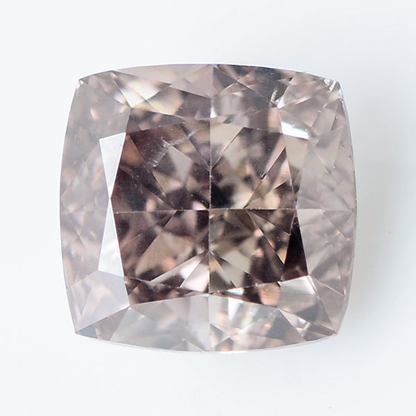 1 pcs Diamond  - 0.5 ct - Cushion - Brown - SI2