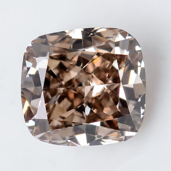 1 pcs Diamond  - 0.75 ct - Cushion - Brown - SI1