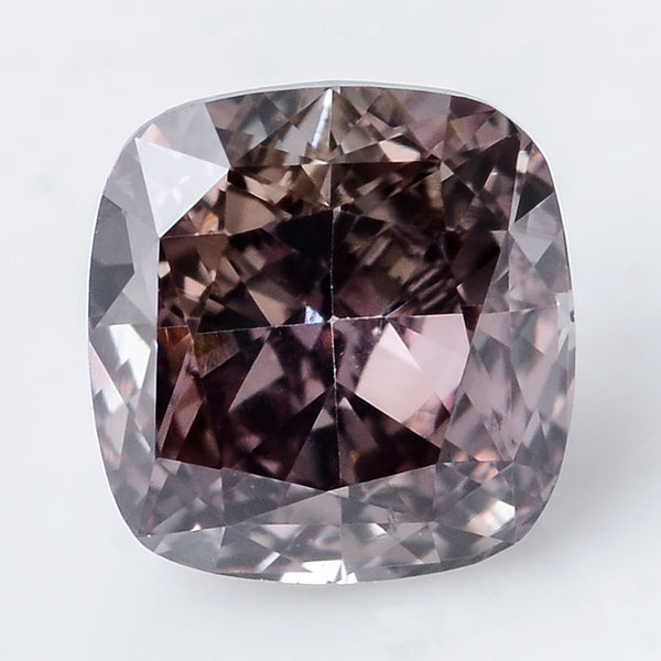 1 pcs Diamond  - 0.52 ct - Cushion - Brown - SI2