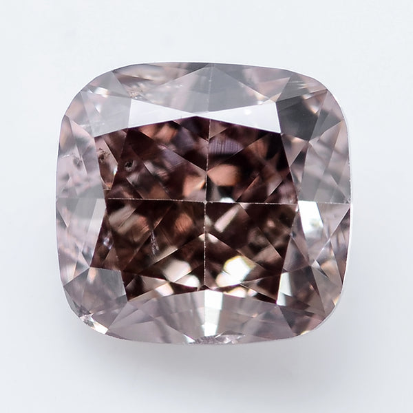 1 pcs Diamond  - 0.51 ct - Cushion - Brown - SI1
