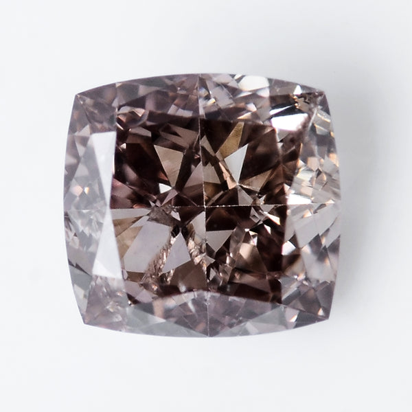 1 pcs Diamond  - 0.5 ct - Cushion - Brown - SI2