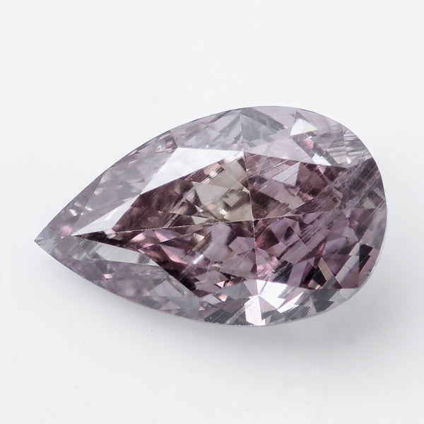 1 pcs Diamond  - 0.52 ct - Pear - Brown - I1