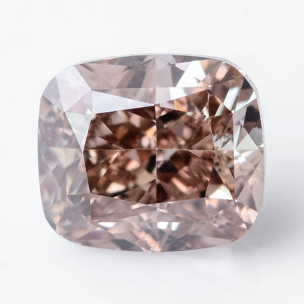 1 pcs Diamond  - 0.52 ct - Cushion - Brown - SI1