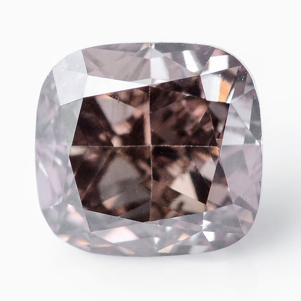 1 pcs Diamond  - 0.51 ct - Cushion - Brown - SI1