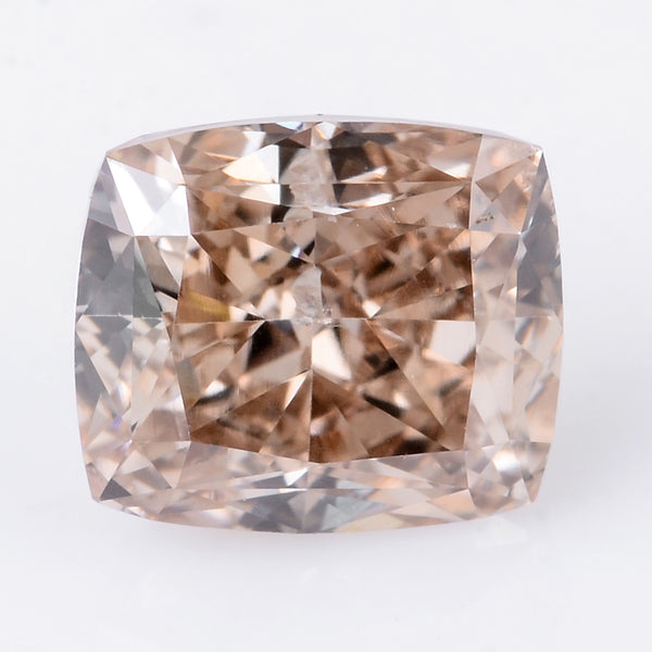 1 pcs Diamond  - 0.71 ct - Cushion - Fancy Brown - SI2