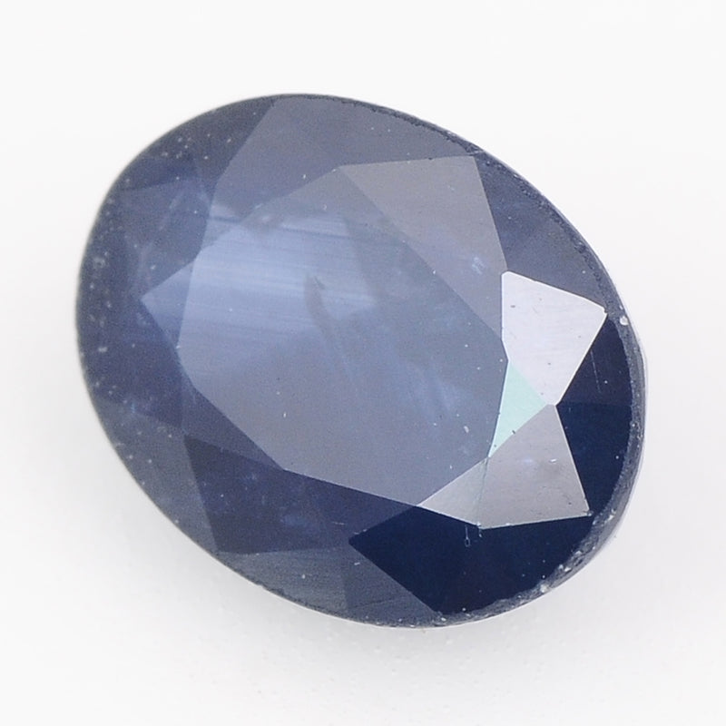 1 pcs Sapphire  - 1.7 ct - Oval - Deep Blue