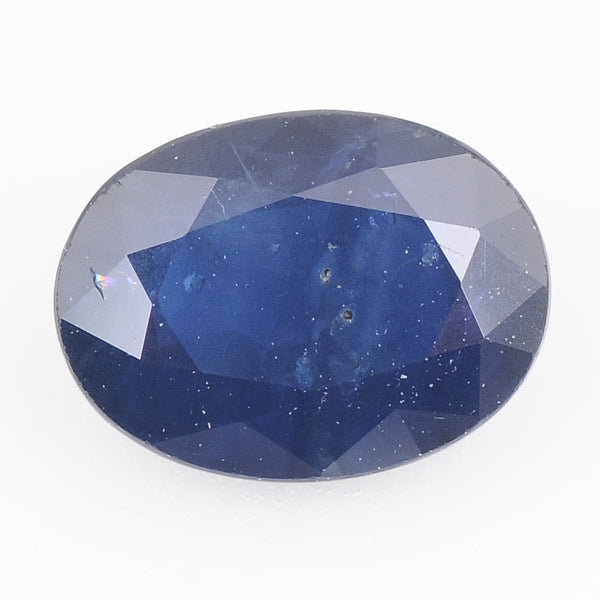 1 pcs Sapphire  - 1.52 ct - Oval - Deep/Dark Blue