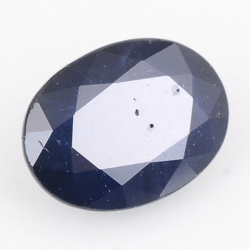 1 pcs Sapphire  - 1.52 ct - Oval - Deep/Dark Blue