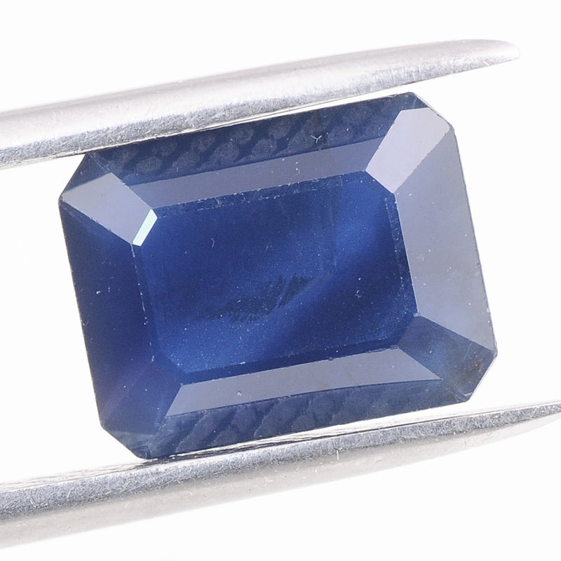 1 pcs Sapphire  - 2.37 ct - Octagon - Deep/Dark Blue