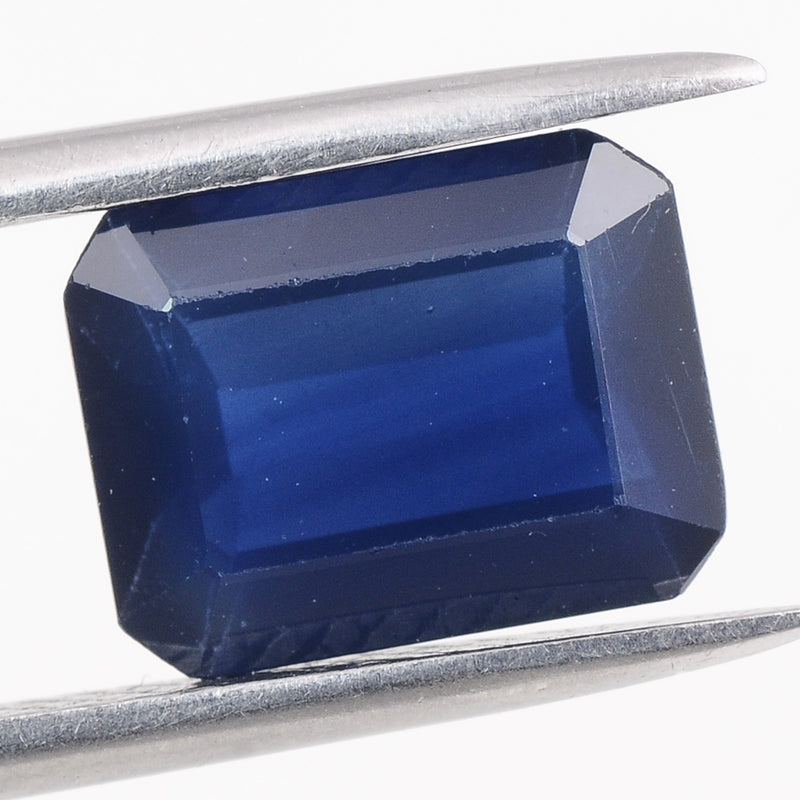 1 pcs Sapphire  - 2.66 ct - Octagon - Deep Blue