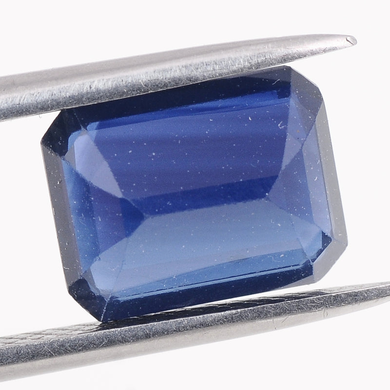1 pcs Sapphire  - 2.66 ct - Octagon - Deep Blue