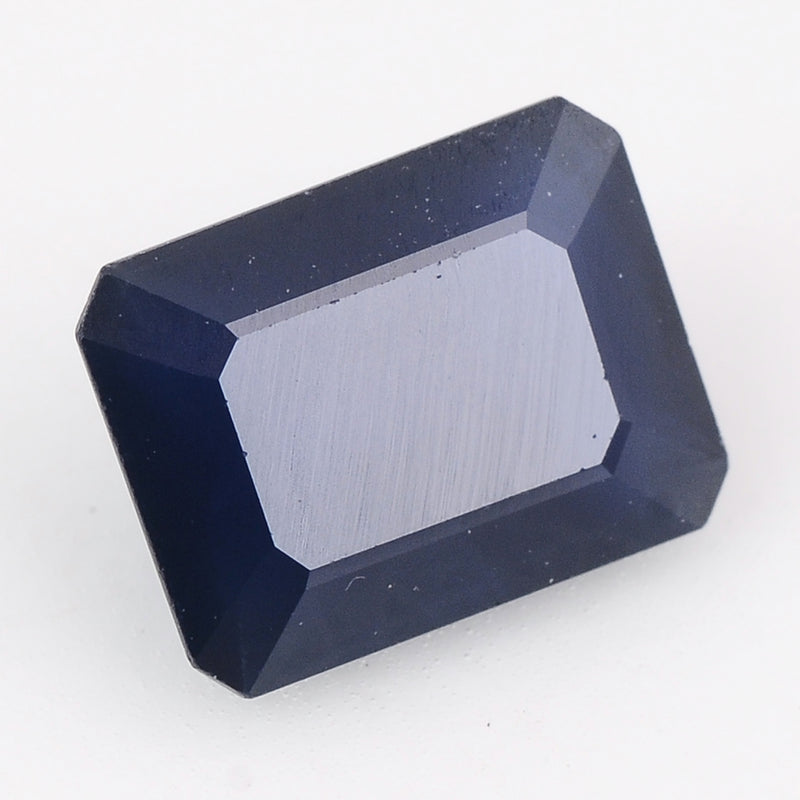 1 pcs Sapphire  - 2.96 ct - Octagon - Deep/Dark Blue