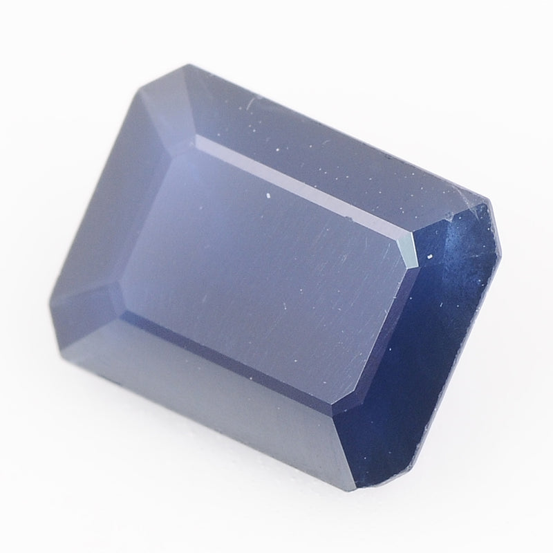 1 pcs Sapphire  - 2.63 ct - Octagon - Deep/Dark Blue