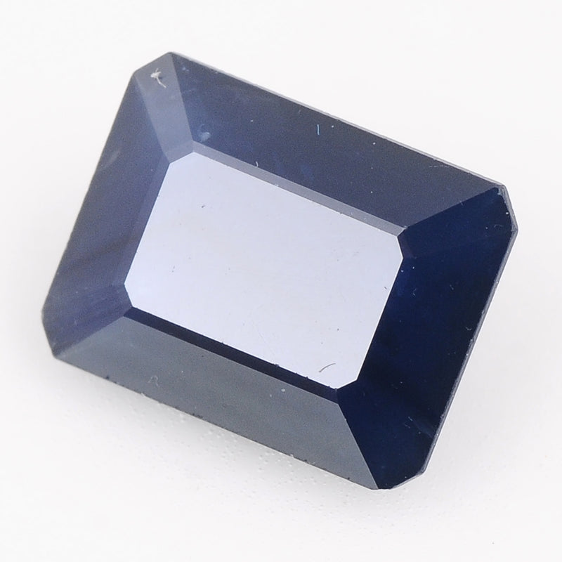 1 pcs Sapphire  - 2.45 ct - Octagon - Deep/Dark Blue