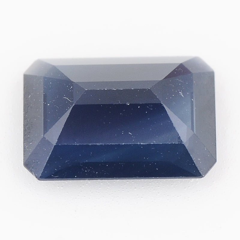 1 pcs Sapphire  - 2.13 ct - Octagon - Deep Blue (Grayish)