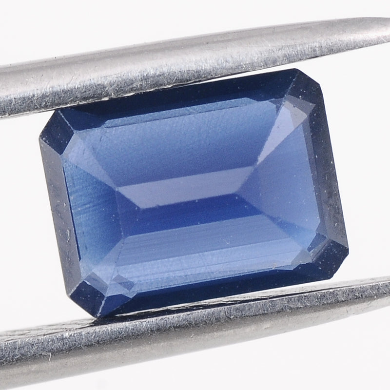 1 pcs Sapphire  - 1.08 ct - Octagon - Deep Blue