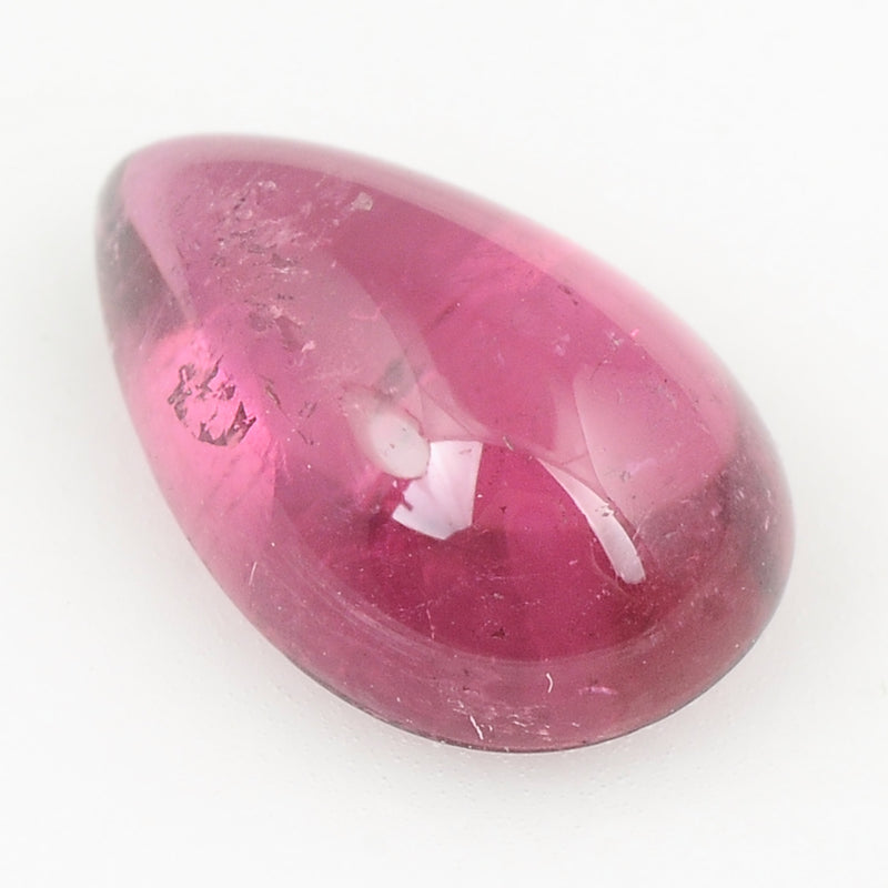 1 pcs Tourmaline  - 4.18 ct - Pear - Deep Purplish Pink