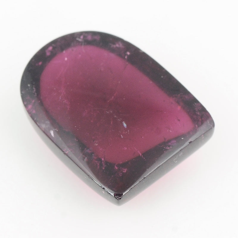 1 pcs Tourmaline  - 13.1 ct - Cushion - Deep Reddish Purple