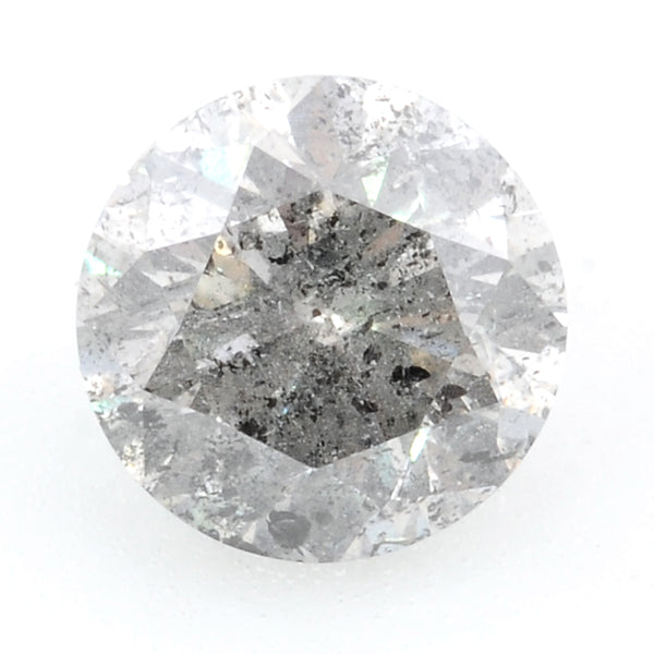 1 pcs Diamond  - 0.54 ct - ROUND - Grey