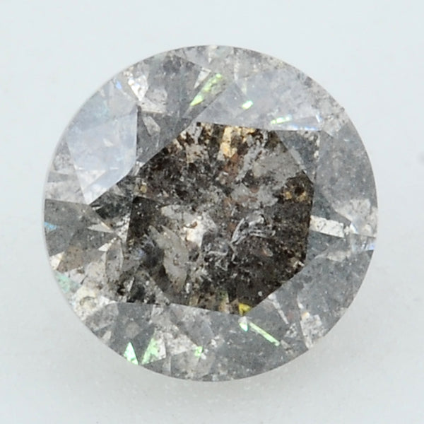 1 pcs Diamond  - 0.48 ct - ROUND - Grey