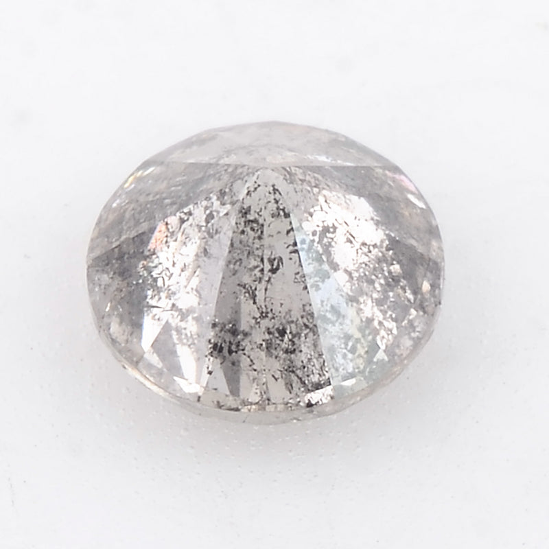 1 pcs Diamond  - 0.53 ct - ROUND - Grey