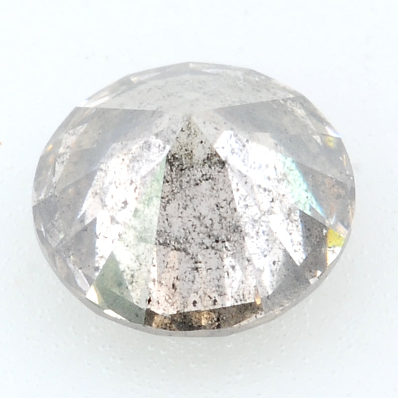 1 pcs Diamond  - 0.47 ct - ROUND - Grey
