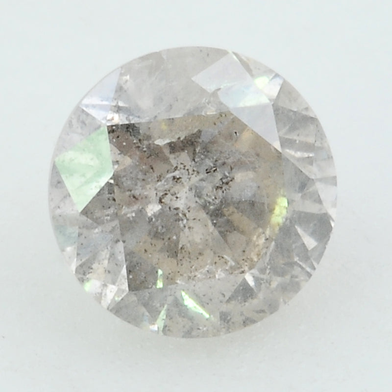1 pcs Diamond  - 0.53 ct - ROUND - Grey