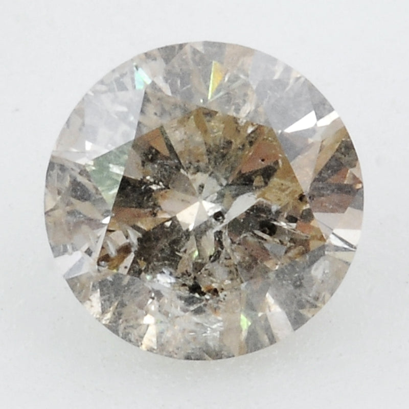 1 pcs Diamond  - 0.52 ct - ROUND - Grey