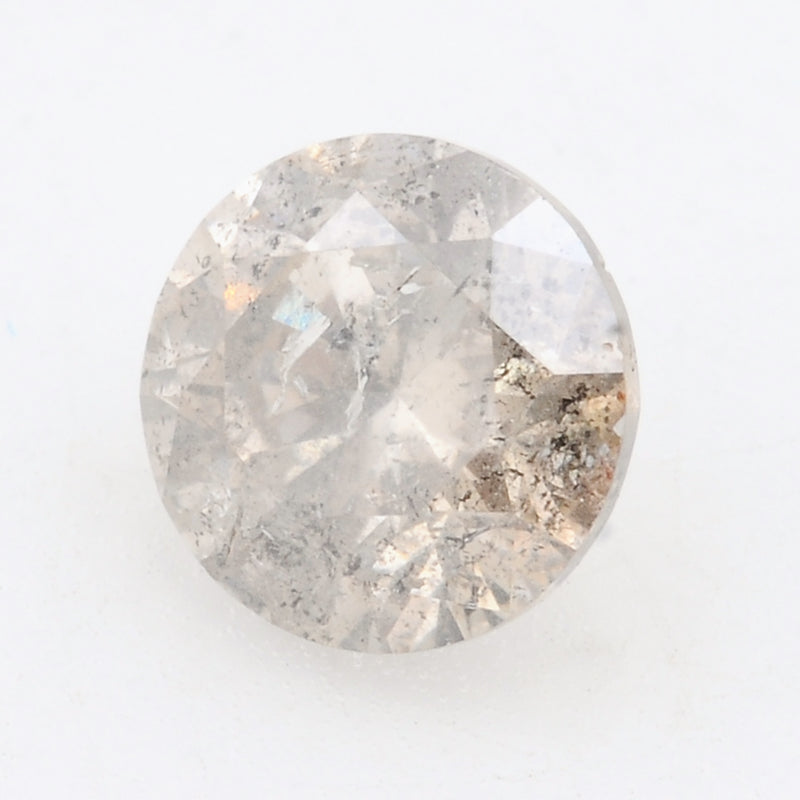 1 pcs Diamond  - 0.49 ct - ROUND - Grey