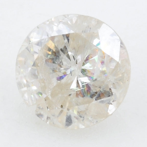 1 pcs Diamond  - 0.52 ct - ROUND - Brown