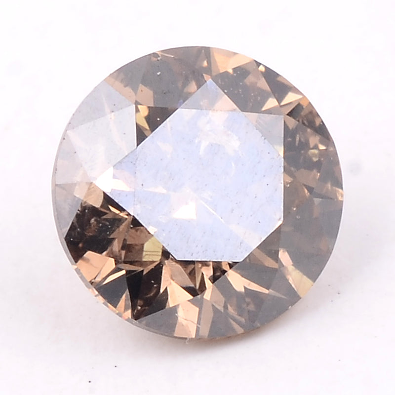 1 pcs Diamond  - 0.5 ct - ROUND - Brown - SI3