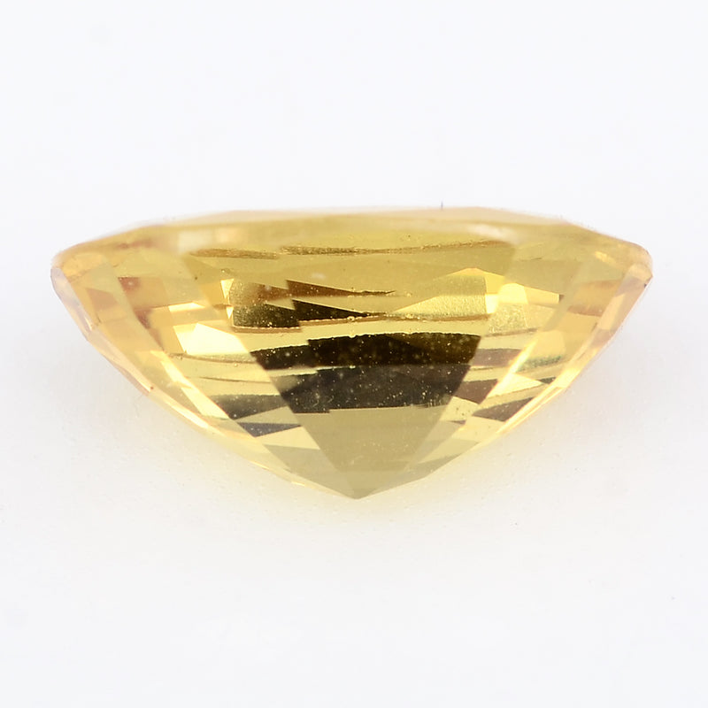 1 pcs Sapphire  - 3.19 ct - Cushion - Vivid Orangy Yellow