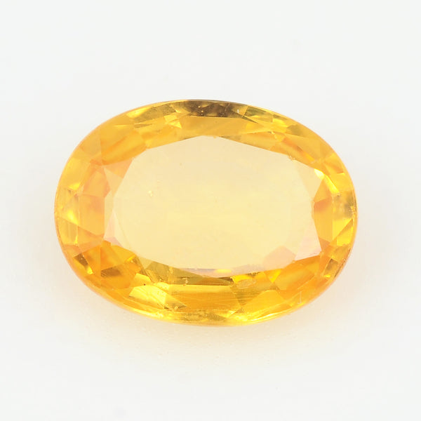 1 pcs Sapphire  - 1.83 ct - Oval - Intense/Vivid Yellow-Orange