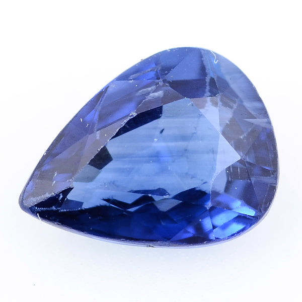1 pcs Sapphire  - 1.18 ct - Pear - Vivid/Deep Blue