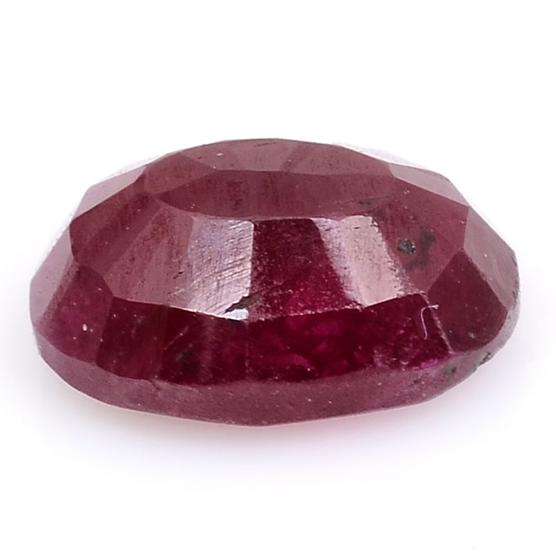 1 pcs Ruby  - 1.21 ct - Oval - Deep Red