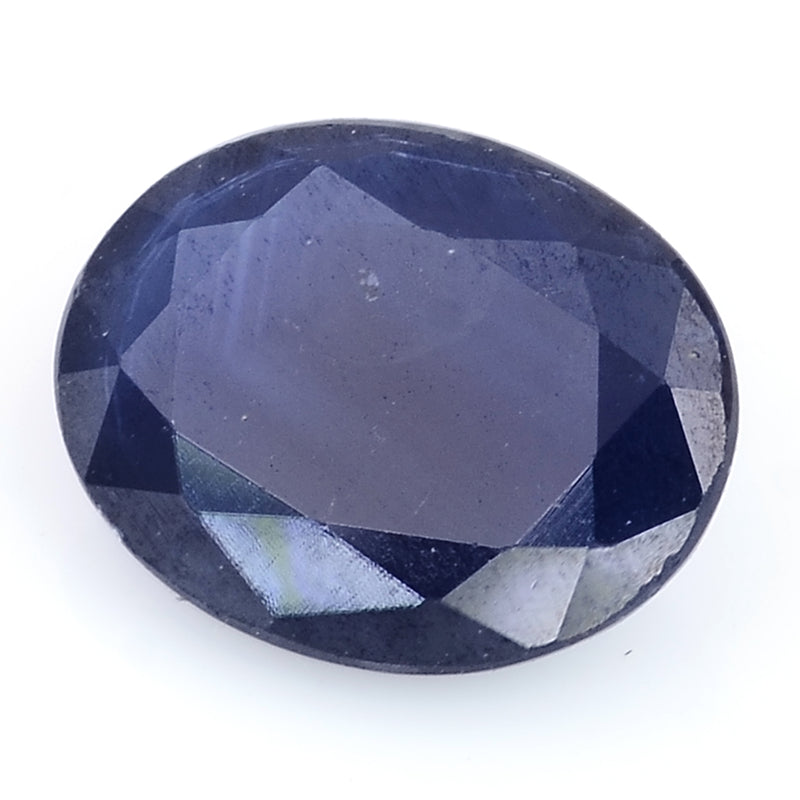 1 pcs Sapphire  - 2 ct - Oval - Deep Blue