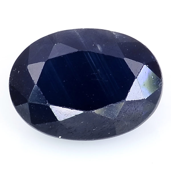 1 pcs Sapphire  - 1.72 ct - Oval - Deep/Dark Blue