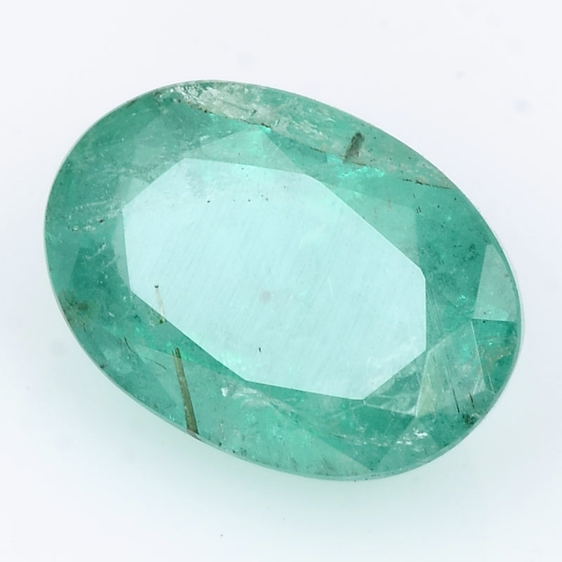 1 pcs Emerald  - 2.48 ct - Oval - Intense Green
