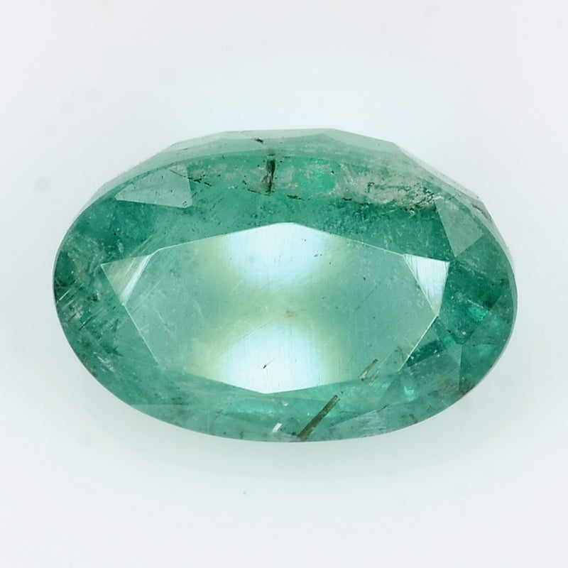1 pcs Emerald  - 2.48 ct - Oval - Intense Green