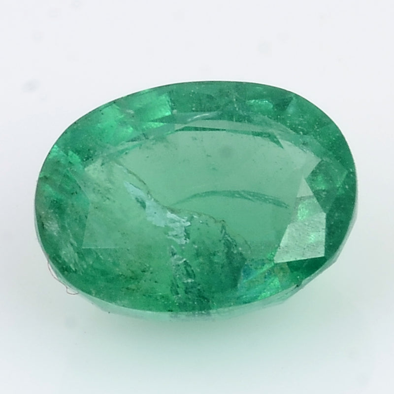 1 pcs Emerald  - 1.52 ct - Oval - Intense/Vivid Green