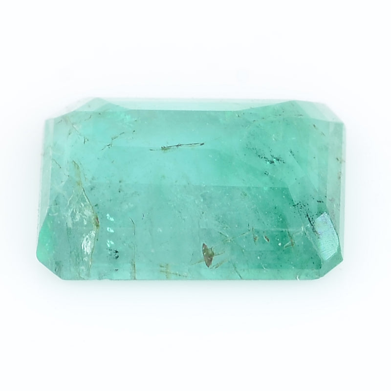 1 pcs Emerald  - 1.27 ct - Octagon - Intense Green