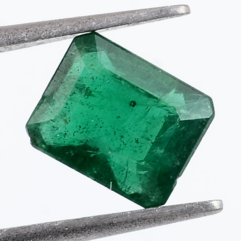 1 pcs Emerald  - 0.31 ct - Octagon - Vivid/Deep Green