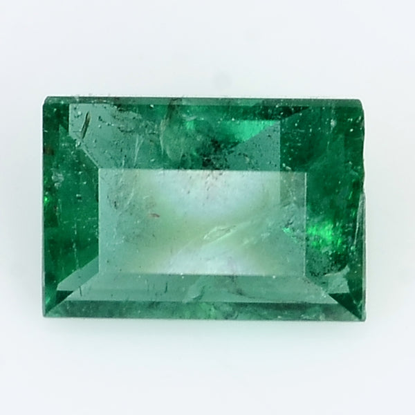 1 pcs Emerald  - 0.71 ct - Rectangle - Intense Green