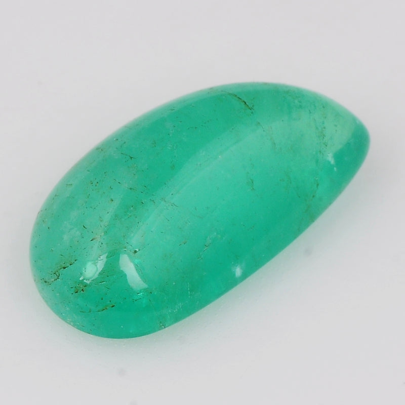 1 pcs Emerald  - 3.85 ct - Pear - Intense Green