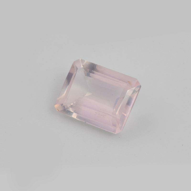 19.20 Carat Pink Color Octagon Rose Quartz Gemstone