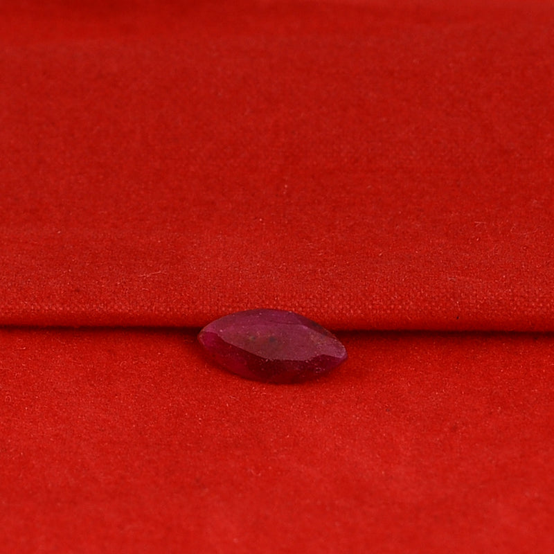 0.90 Carat Red Color Marquise Ruby Gemstone