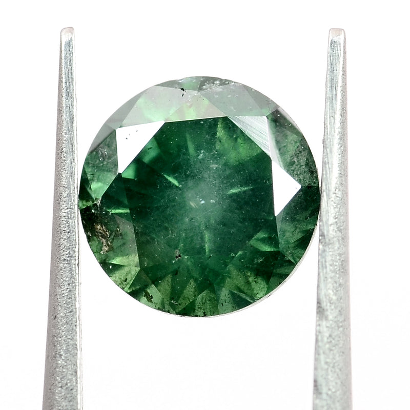 Round Fancy Green Color Diamond 0.70 Carat - ALGT Certified