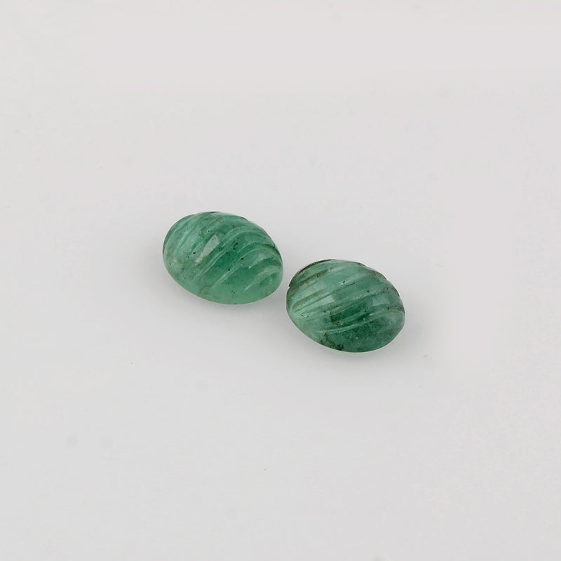2.6 Carat Green Color Oval Emerald Gemstone