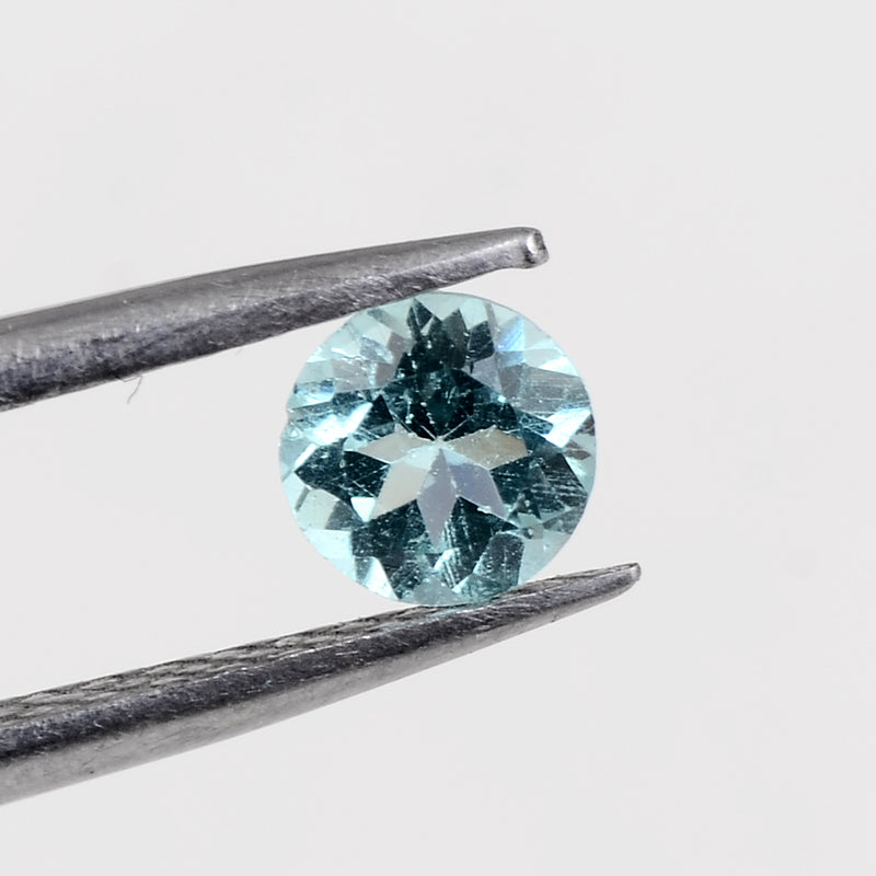 1.16 Carat Blue Color Round Apatite Gemstone