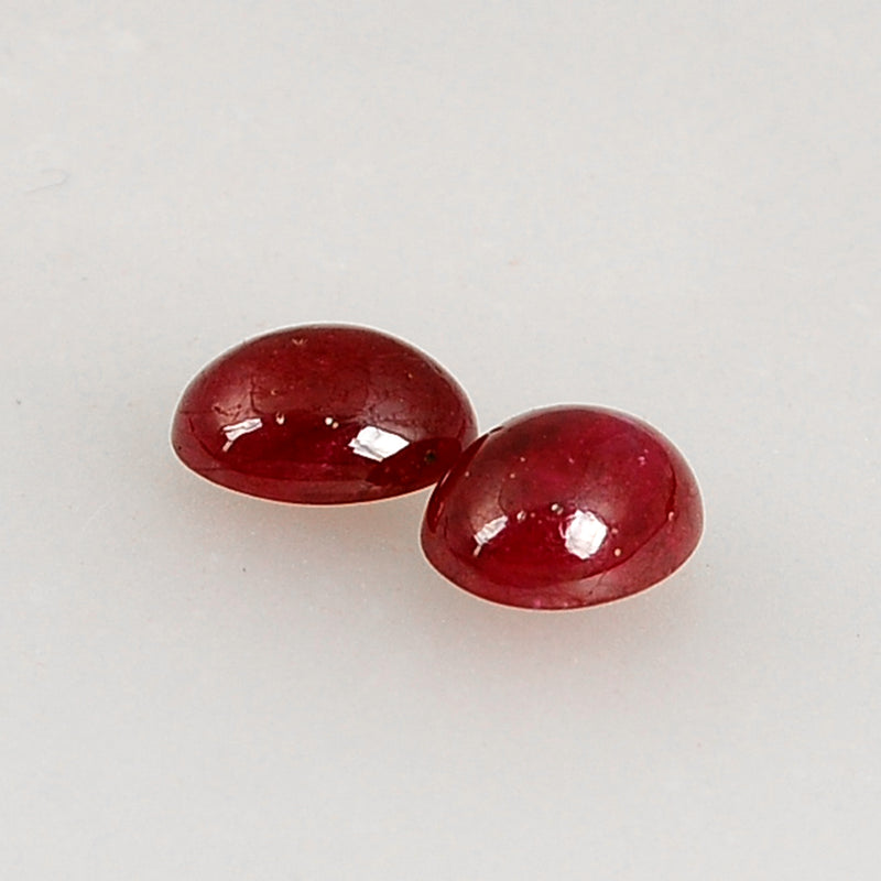 5.41 Carat Red Color Oval Ruby Gemstone